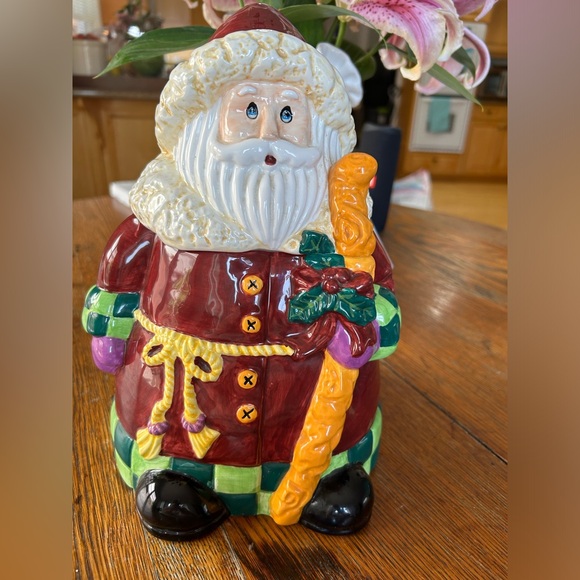 SAINT NICK/ SANTA CLAUS Vintage 11" Cookie Jar - Picture 1 of 9